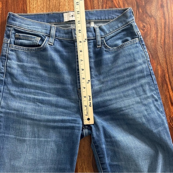7 For All Mankind Light Wash easy Boot Jeans size 27 white label - Picture 9 of 11
